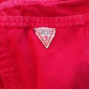 Vintage 80s red guess mom jeans